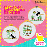 BeKnitting Cross Stitch Kit for Beginners Adults & Kids