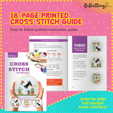 BeKnitting Cross Stitch Kit for Beginners Adults & Kids