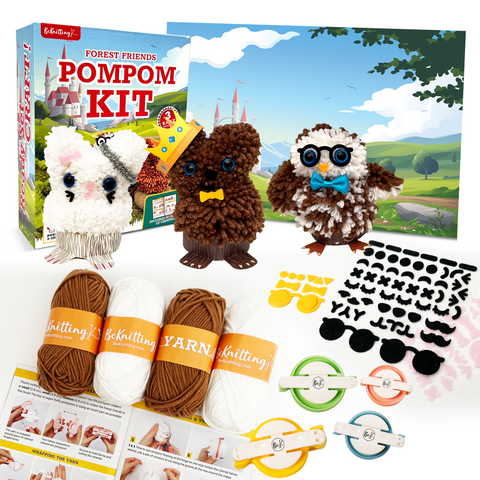 BeKnitting Pompom Forest Friend Kit