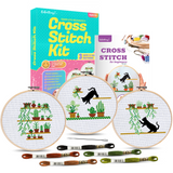 BeKnitting Cross Stitch Kit for Beginners Adults & Kids